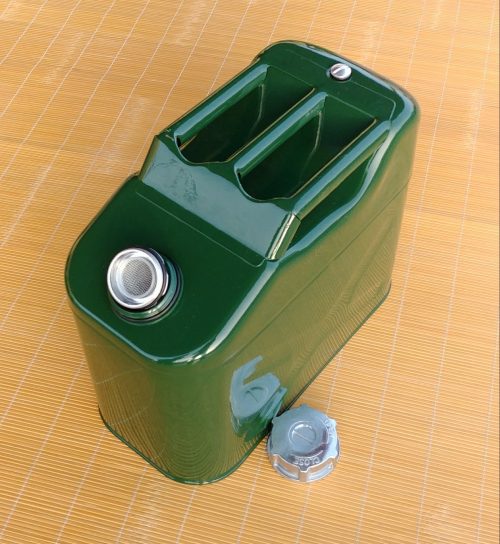 מיכל דלק מתכתי ירוק – 10 ליטר (ג'ריקן)