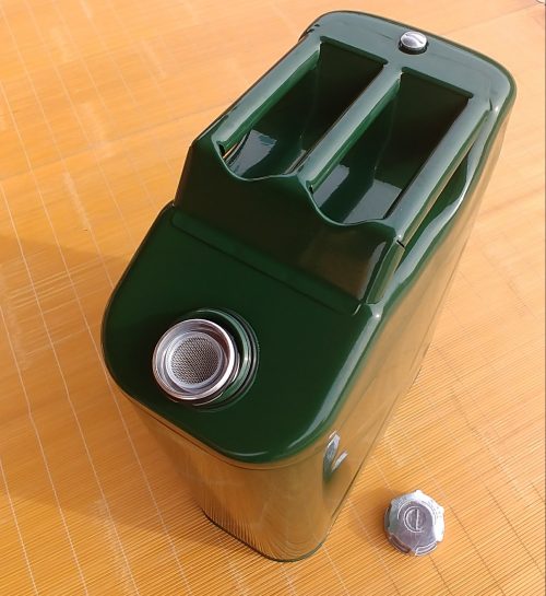 מיכל דלק מתכתי ירוק – 20 ליטר (ג'ריקן)