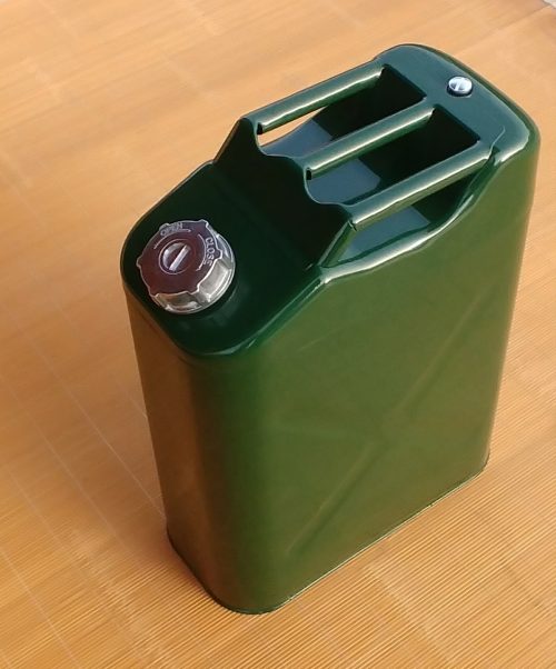 מיכל דלק מתכתי ירוק – 20 ליטר (ג'ריקן)